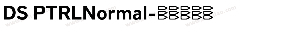 DS PTRLNormal字体转换